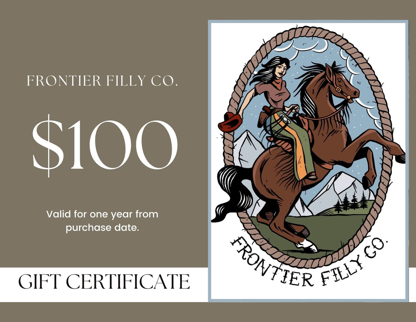 $100 Gift Certificate