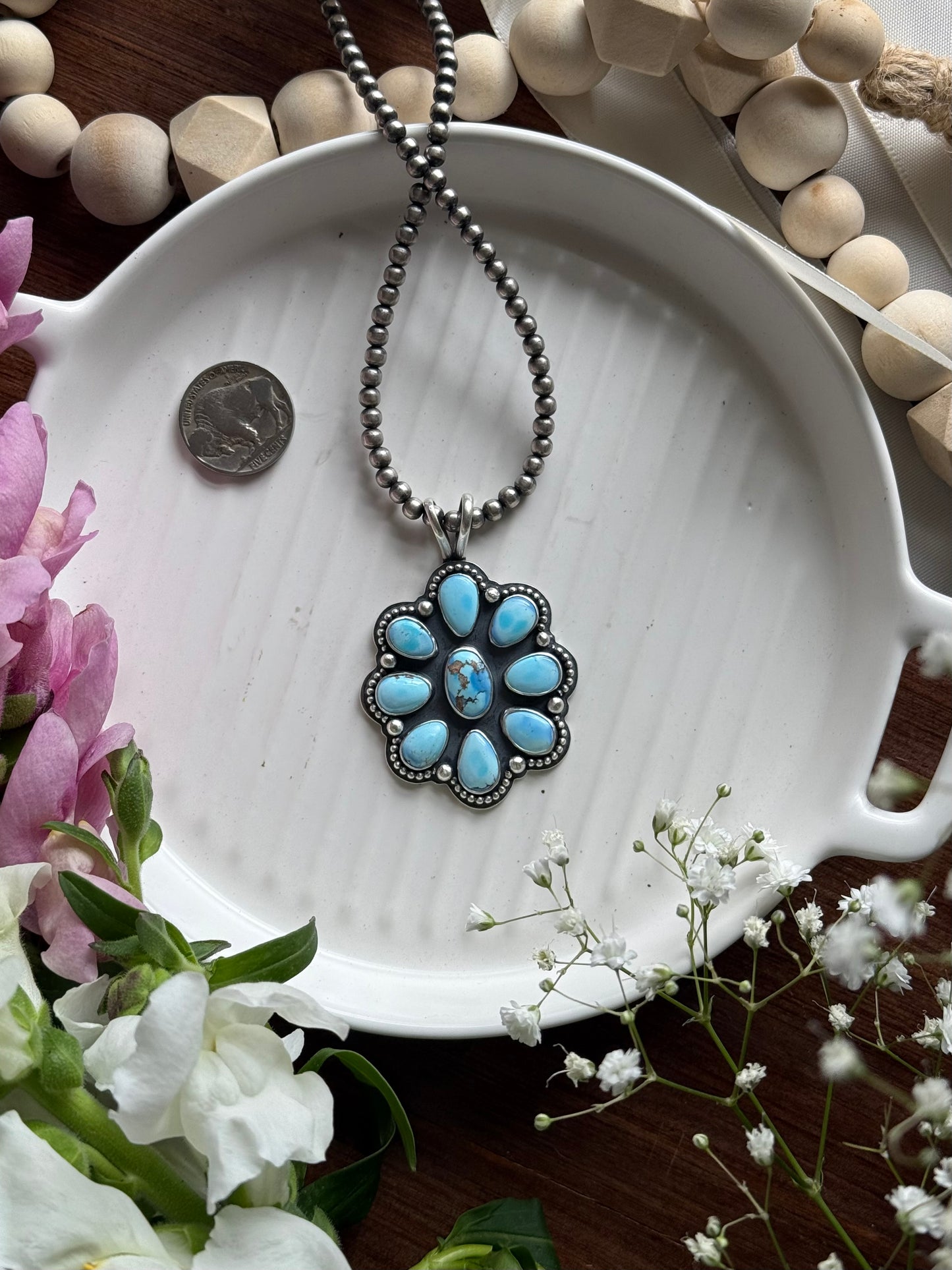 Golden Hills Cluster Pendant