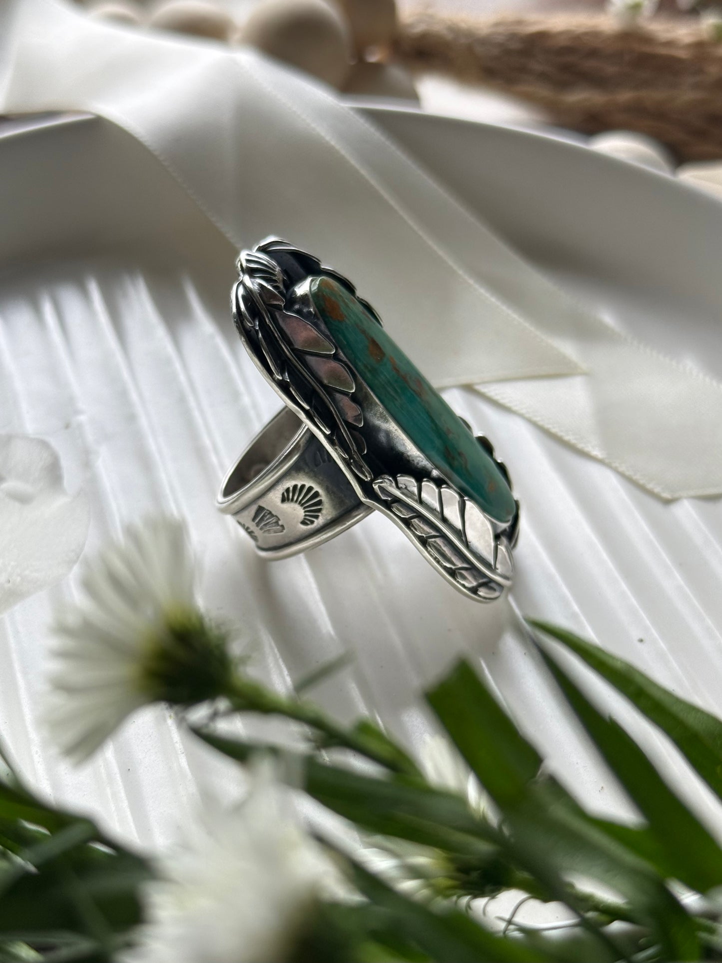 Large Royston Ring - sz. 7.5/8 ADJUSTABLE