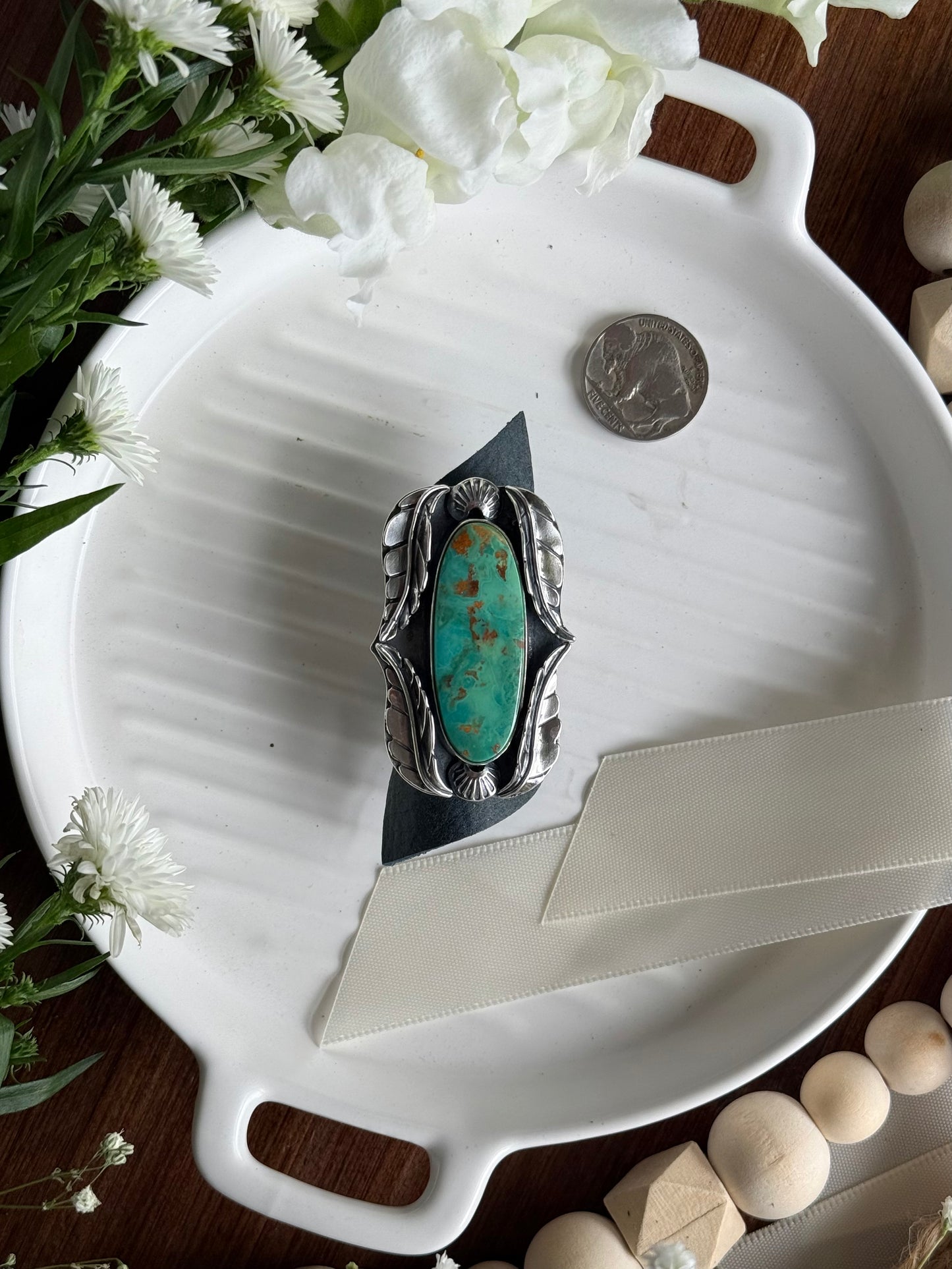 Large Royston Ring - sz. 7.5/8 ADJUSTABLE