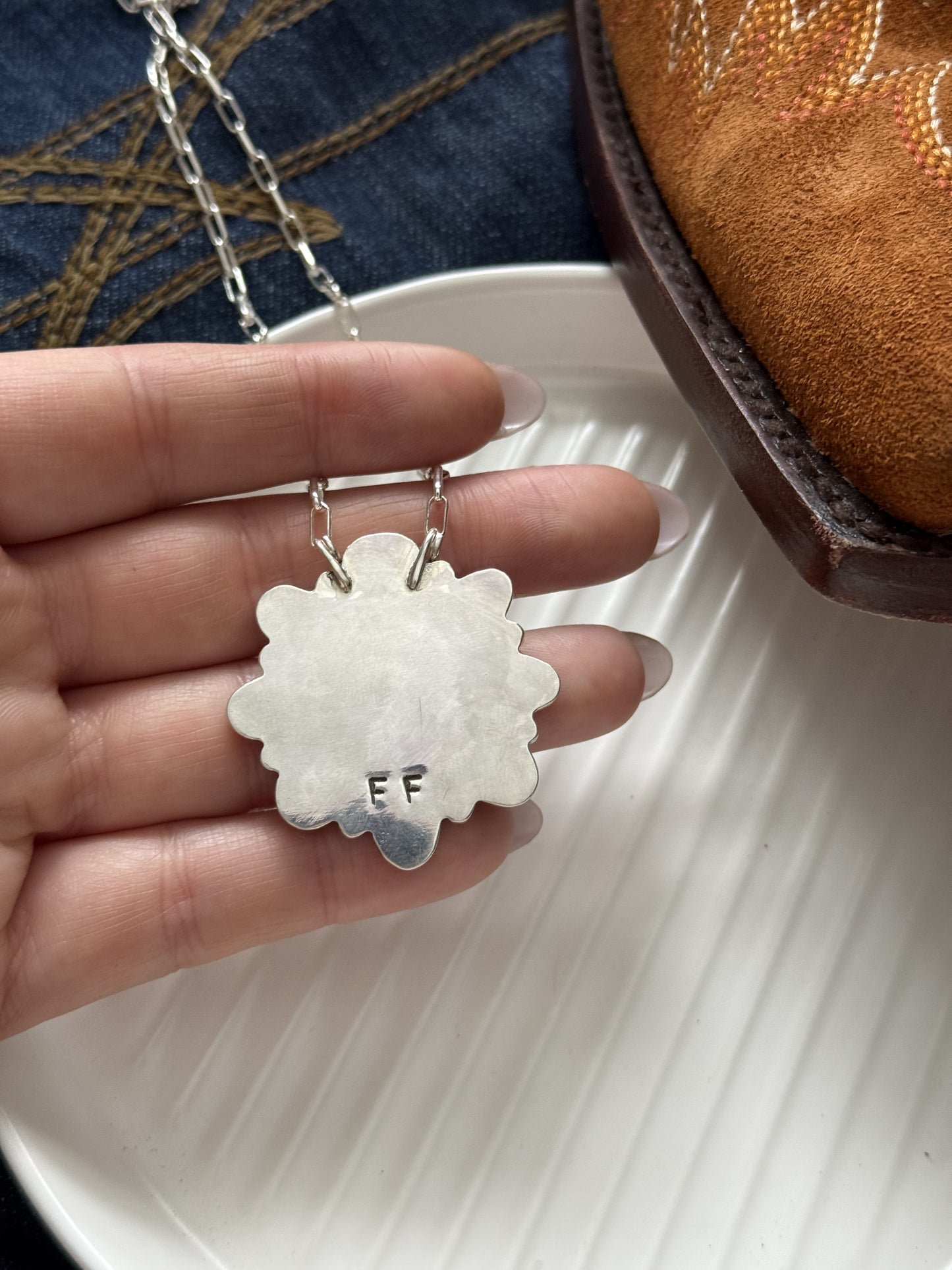 White Buffalo Cluster Necklace