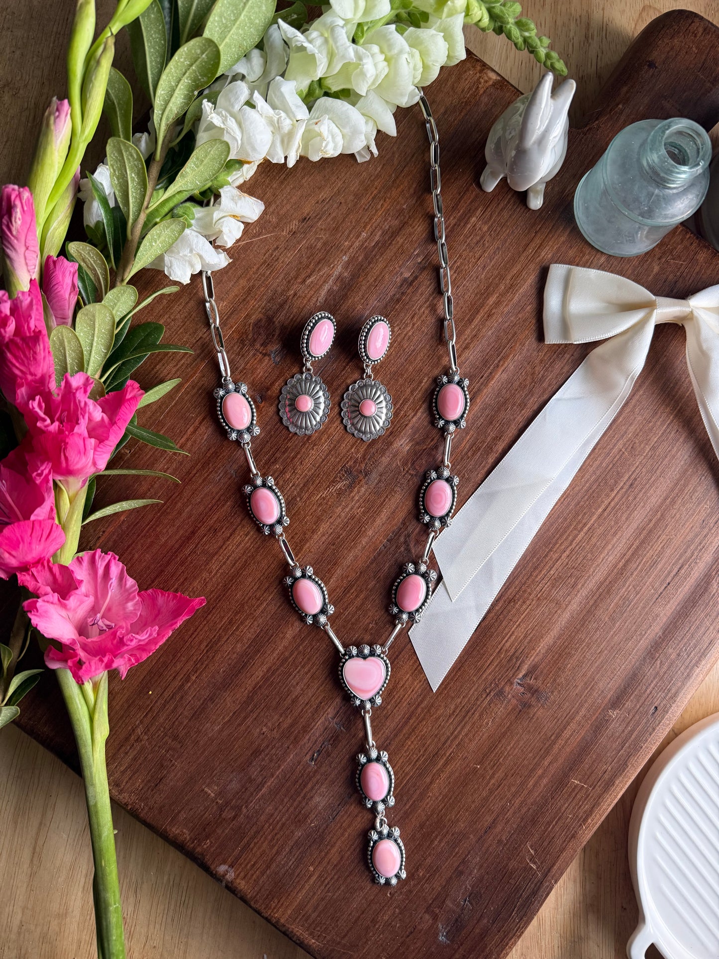 Pink Conch Lariat